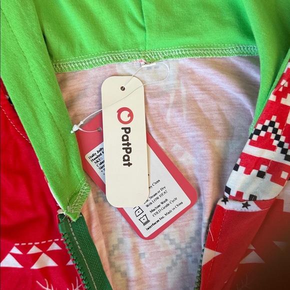 PatPat Holly Jolly Christmas Print Hooded Bodysuit SIZE XL - Picture 4 of 6